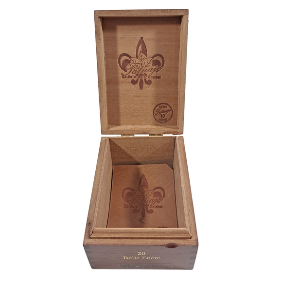 Tatuaje 10th Anniversary Belle Encre Wooden Cigar Box Hinge Lid 2015 Empty - Picture 2 of 14